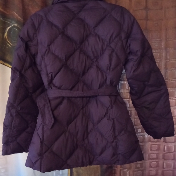 BURBERRY Light Winter Puffer Coat, Diamond Quilt Design, Purple - Picture 7 of 8